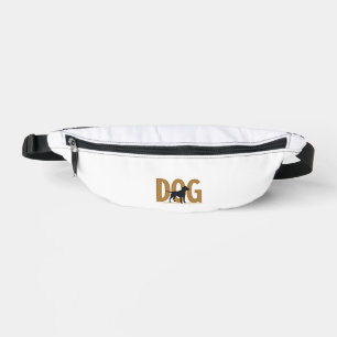 Retro Fitness Levensstijl Husky Workout Hond Carto Heuptasje