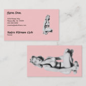 Retro Fitness Visitekaartje (Voorkant / Achterkant)
