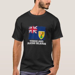 Retro Flag Turks Island - Flag Caicos Island T-shirt