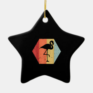 Retro Flamingo Cute Flamingo Lover Keramisch Ornament