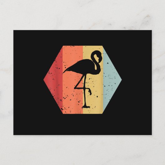 Retro  Flamingo | Cute Flamingo Lover Uitnodiging Briefkaart (Voorkant)
