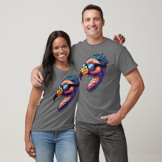 Retro Flamingo met zonnebril Classic Chill Vibes T-shirt (Unisex)