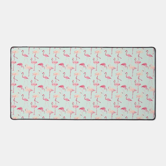 Retro-Flamingo patroon Bureaumat (Voorkant)