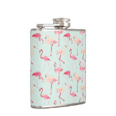Retro-Flamingo patroon Heupfles (Rechts)