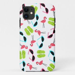 Retro Flamingo patroon iPhone 5 Hoesje