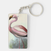 Retro Flamingo Sleutelhanger (achterkant)