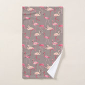 Retro Flamingos Bad Handdoek (Handdoek)