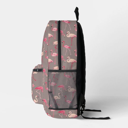 Retro Flamingos Bedrukte Rugzak (Rechts)