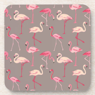 Retro Flamingos Bier Onderzetter