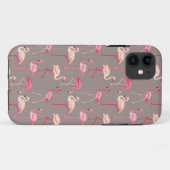 Retro Flamingos Case-Mate iPhone Case (Achterkant (horizontaal))