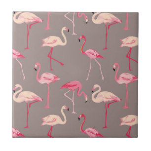Retro Flamingos Tegeltje