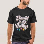 Retro Flawed & Still Worthy Typography T-shirt (Voorkant)