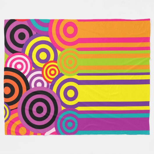 Retro Fleece Deken (Voorkant (Horizontaal))