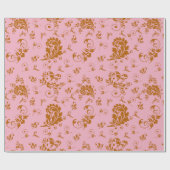 Retro flessenpakpapier cadeaupapier (Vlak)