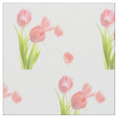 Rétro fleur rose de tulipe de tissu unique (fermé)