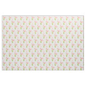 Rétro fleur rose de tulipe de tissu unique (Yard)