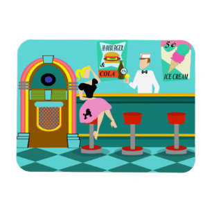 Retro Flexibele Magneet van de Fontein van de Soda