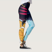 Retro Flight Comic Pop Art Leggings (Rechts)