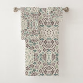 Retro, floraal bad handdoek (Insitu)