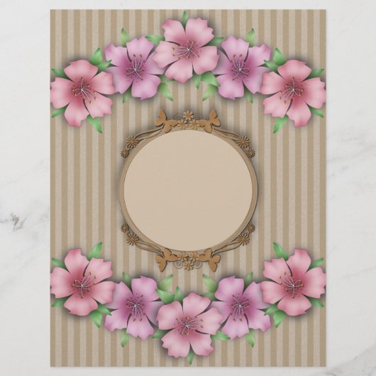 Retro, floraal flyer (Voorkant)