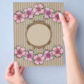 Retro, floraal flyer (Hand)