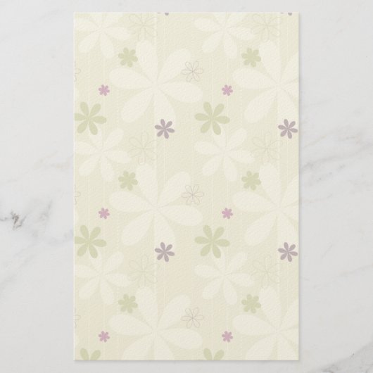 Retro Floral achtergrond Briefpapier (Voorkant)