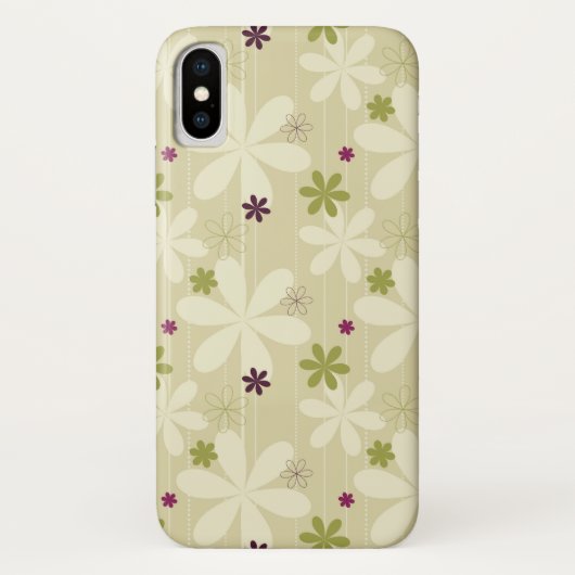 Retro Floral achtergrond Case-Mate iPhone Case (Achterkant)