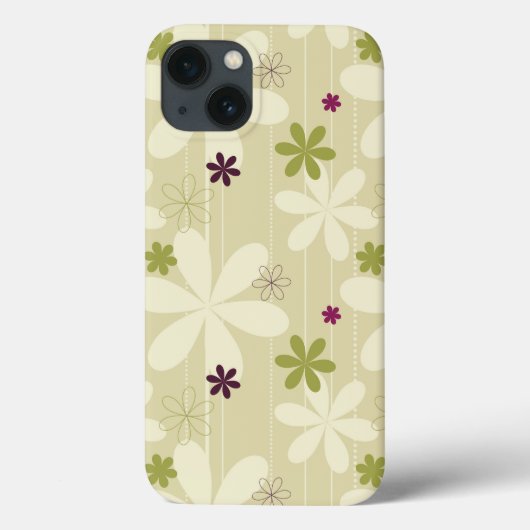 Retro Floral achtergrond Case-Mate iPhone Case (Achterkant)