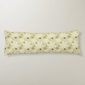 Retro Floral achtergrond Lichaamskussen (Achterkant)