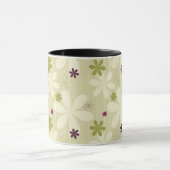 Retro Floral achtergrond Mok (Midden)