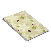 Retro Floral achtergrond Notitieboek (Rechterzijde)