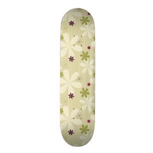 Retro Floral achtergrond Skateboard