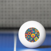Retro Floral Burst Pingpongballen (Net)