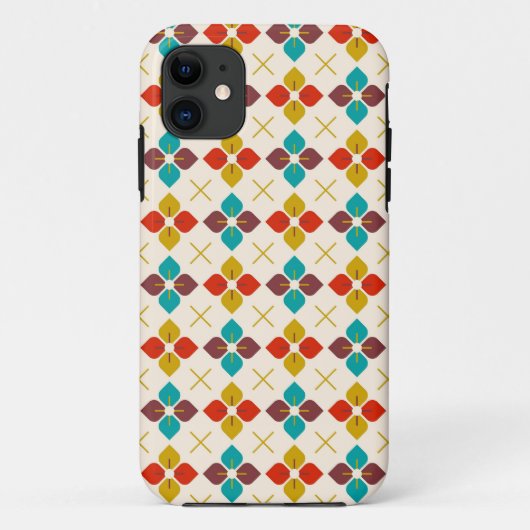 Retro Floral Case-Mate iPhone Case (Achterkant)