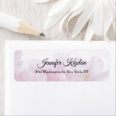 Retro Floral Creatief Minimalistisch Professioneel Etiket (Insitu)