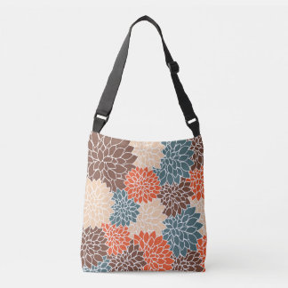 Retro Floral Crossbody Bag Tas