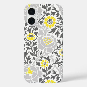 Retro Floral Damask iPhone 16 Hoesje