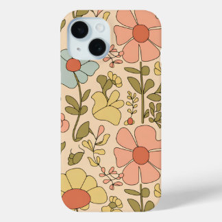 Retro Floral Delight |  bloemmotief