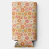 Retro Floral gepersonaliseerd monogram (Achterkant)