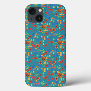 Retro Floral Imprimer sur le coque ipad Coque Turq