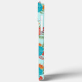 Retro Floral iPhone 13 Pro Max Coque (Verso / Gauche)