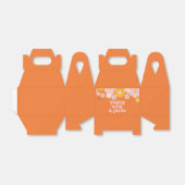 Retro Floral jonge wilde drie jaar Favor Box Bedankdoosjes (Uitgevouwen)