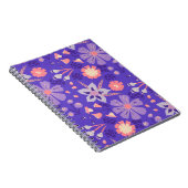 Retro Floral Journal | Carnet rose violet Dreamy (Côté Droit)