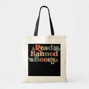 Retro Floral las Banned Books Funny Tote Bag