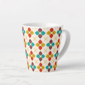 Retro Floral Latte Mok (Rechterhoek)