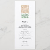 Retro Floral Logo - Menu Mariage (Devant)