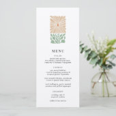 Retro Floral Logo - Menu Mariage (Debout devant)