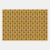 Retro Floral Modernist Wrapping Paper Set (Voorkant 2)