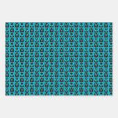 Retro Floral Modernist Wrapping Paper Set (Voorkant)