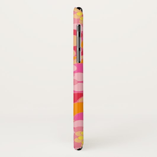 Retro Floral Monogrammed iPhone/iPad case (Achterkant/links)